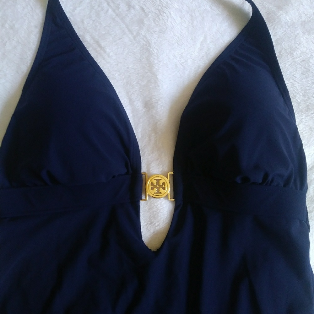 One swimsuit Tory Burch navy blue Small.